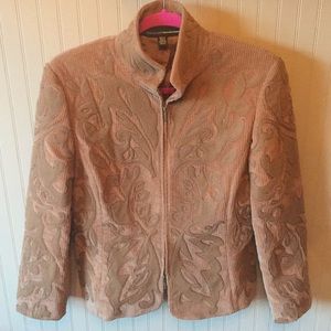 Linda allard Ellen Tracy brown jacket size 8